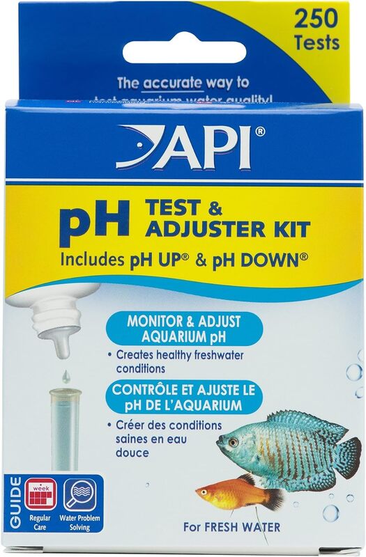 API pH Freshwater Aquarium Test And Adjuster Combo Kit 250 count